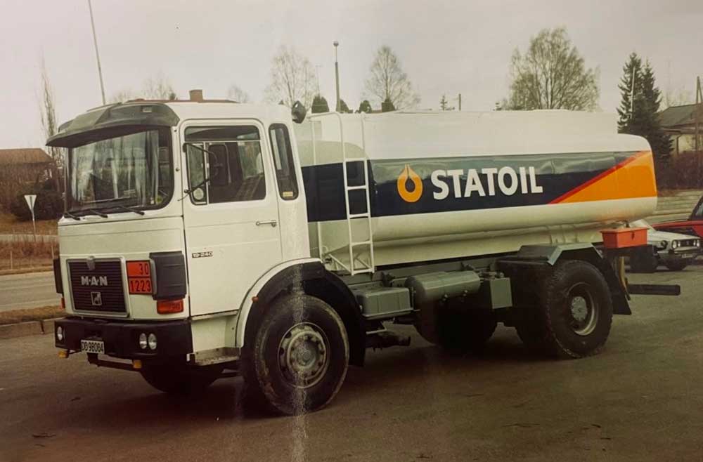 Lastebil fra Statoil lakkert hos Skotterud Bil og karosseri